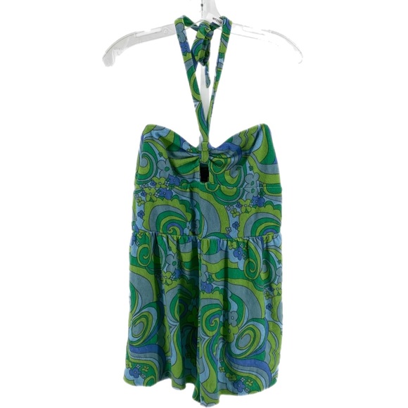 Wild Fable Green Printed Pattern Halter Style Jumper - Picture 2 of 5